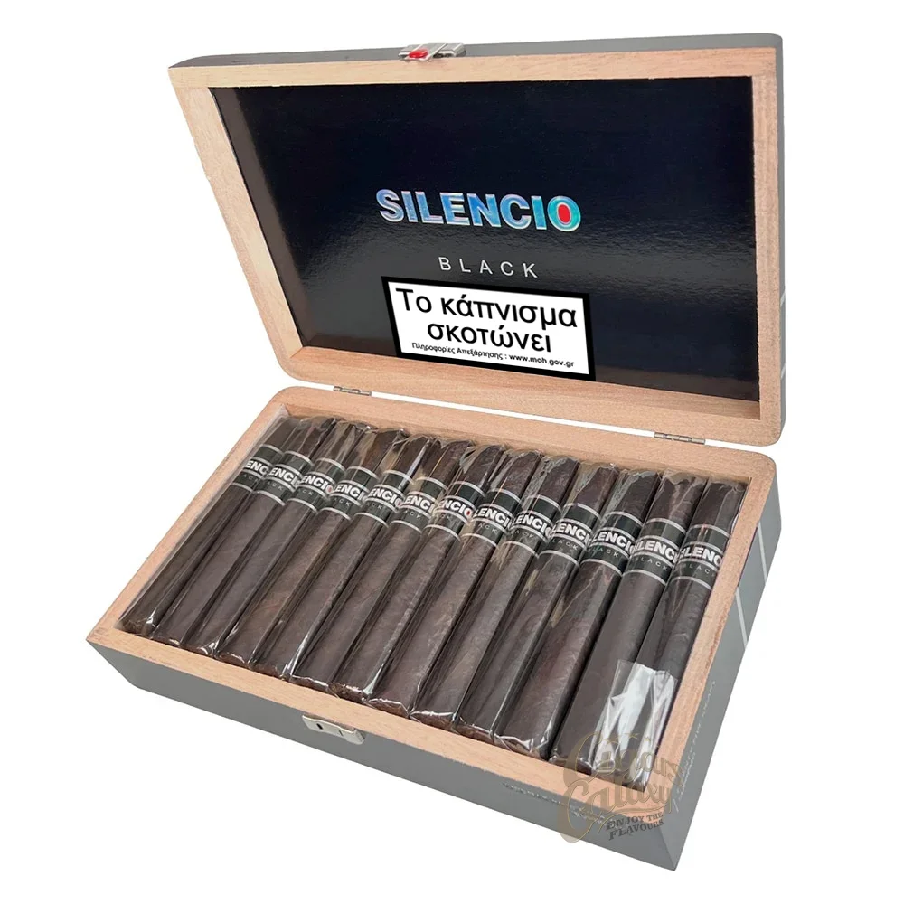 Ανακαλύψτε την υπέρτατη απόλαυση με το Silencio Black Gigante, το απόλυτα ισορροπημένο πούρο με μεσαίο σώμα που θα απογειώσει τις αισθήσεις σας!