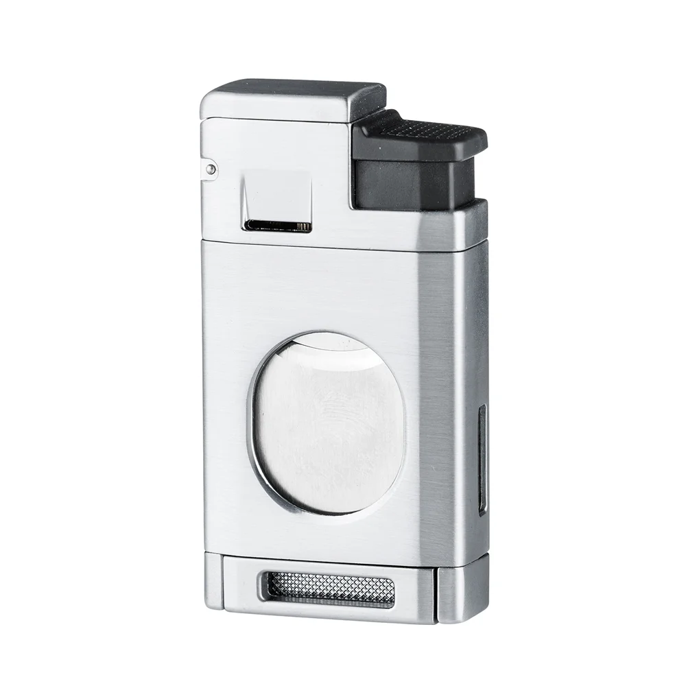 winjet 310055 1 WINJET – Τριπλός Αντιανεμικός Αναπτήρας με Κόφτη Γκιλοτίνα Chrome (310055)
