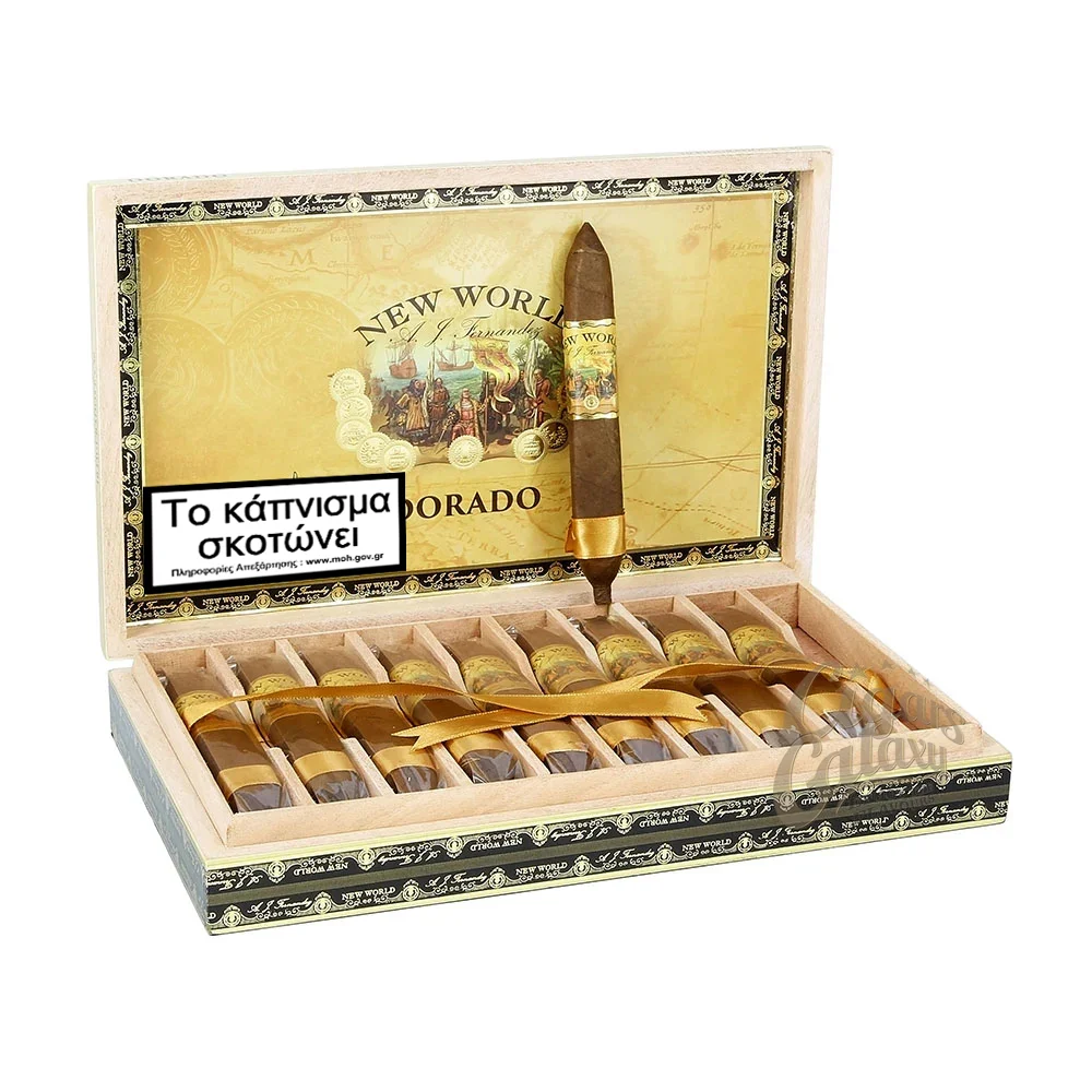 Το New World Dorado Figurado καλλιεργήθηκε στη φάρμα Dorado του AJ Fernandez, η οποία είναι γνωστή για τη χρυσή γη της και γόνιμο έδαφος της.
