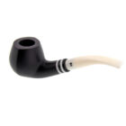 STANWELL- Black & White Mat model 407 Πίπα Καπνού, ξύλινη, μαύρη