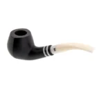 STANWELL- Black & White Mat model 407 Πίπα Καπνού, ξύλινη, μαύρη