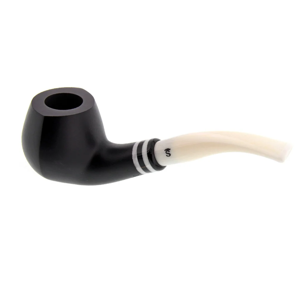 stanwell_black_white_407_1 STANWELL- Black & White Mat model 407 Πίπα Καπνού, ξύλινη, μαύρη