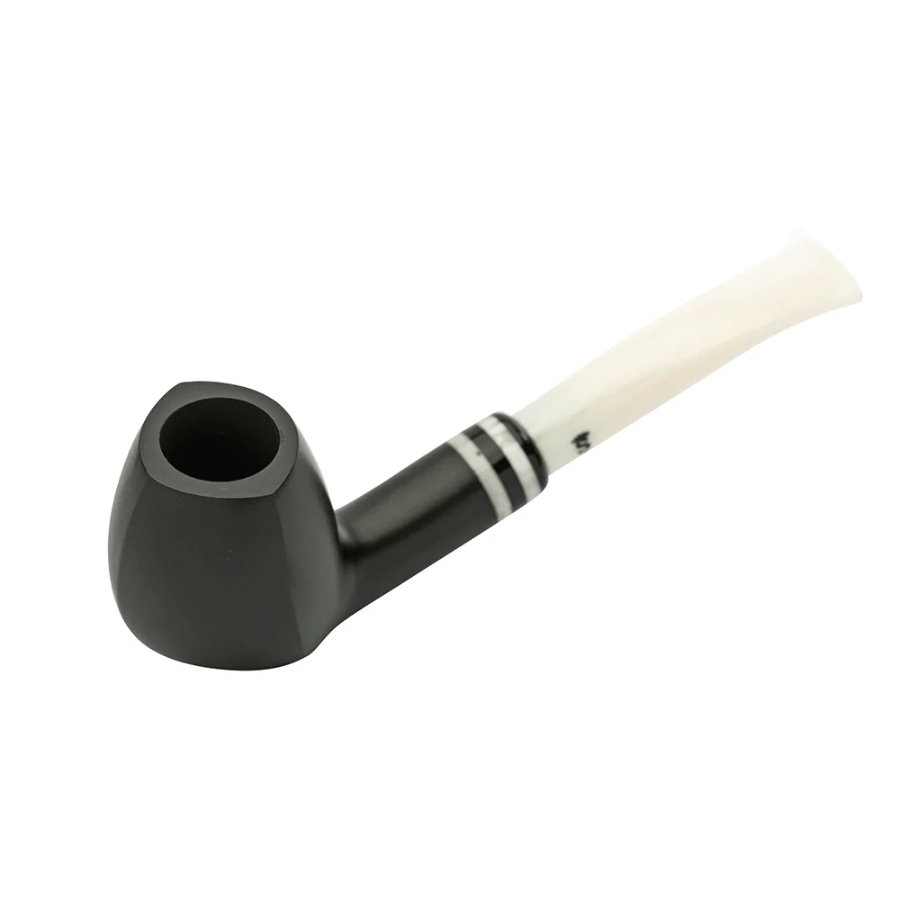 STANWELL- Black & White Mat model 407 Πίπα Καπνού, ξύλινη, μαύρη