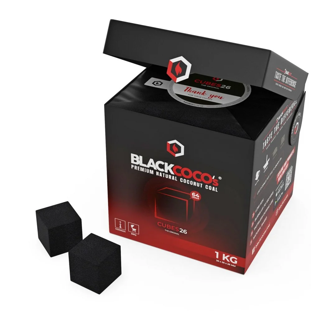 BLACKCOCO'S - Cubes 26 Φυσικά Κάρβουνα Ναργιλέ 1Kg