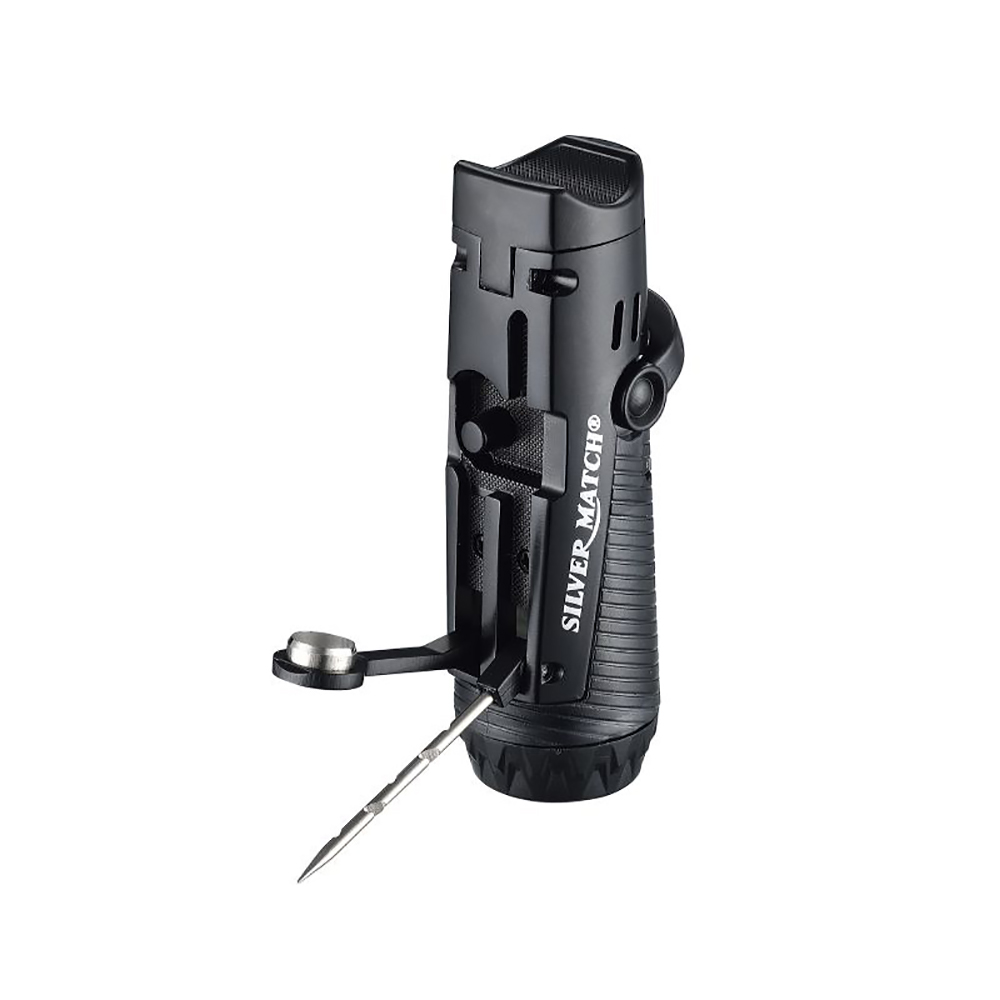 silver match 40674379 1 SILVER MATCH - Triple Jet Αναπτήρας με Punch, Draw Tool και Stand (40674379)