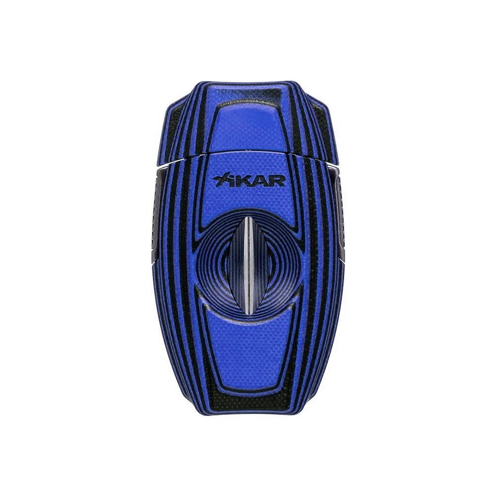 Xikar-VX2-V-cut-Cigar-Cutter-G2-Material-blue-1 XIKAR - VX2 G10 V-Cut Πουροκόπτης Μπλε (XI-158BL)