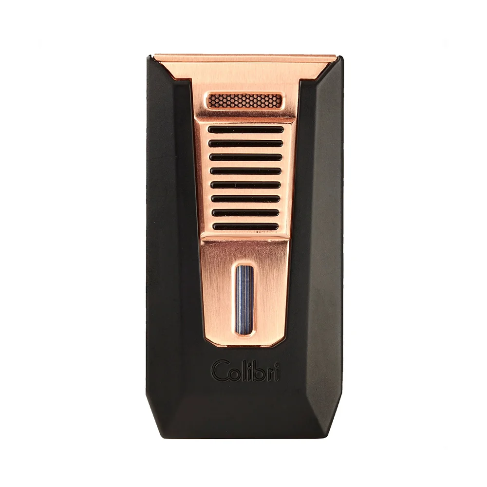 colibri_slide_bronze_1 COLIBRI - Αναπτήρας Slide Double Jet Punch Μαύρος-Bronze (LI850T13)