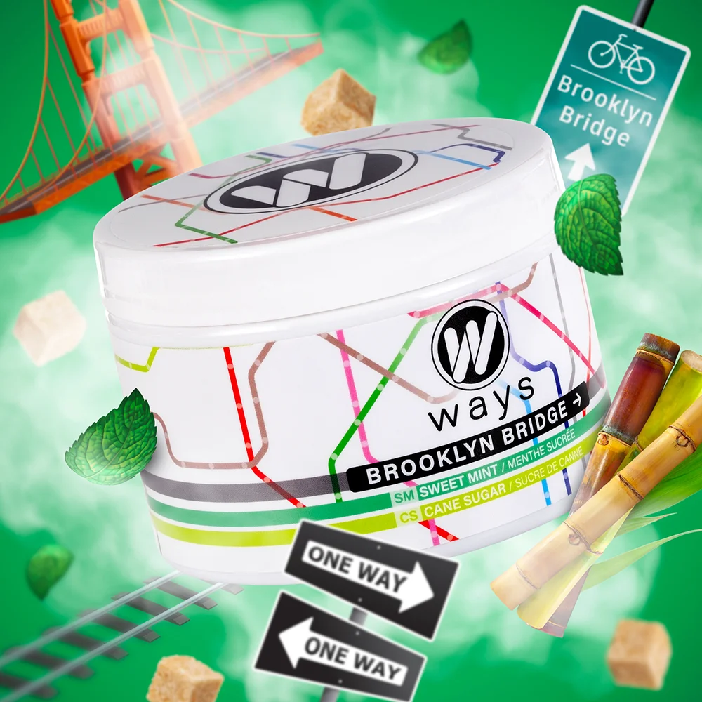 WAYS - Γεύση Ναργιλέ Brooklyn Bridge 200g διαφημιστικό εξώφυλλο