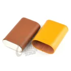 MARVEL - Πουροθήκη Δερμάτινη Yellow-Brown με Κέδρο ανοιχτή