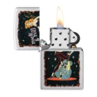 ZIPPO - Cool Chick Design Αναπτήρας ανοιχτός και αναμμένος