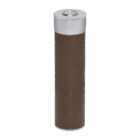 Humidor / Υγραντήρας Πούρων ταξιδιού αλουμινίου, κυλινδρικός σε ασημί χρώμα και επικάλυψη δερματίνης σε όμορφο croco σχέδιο.