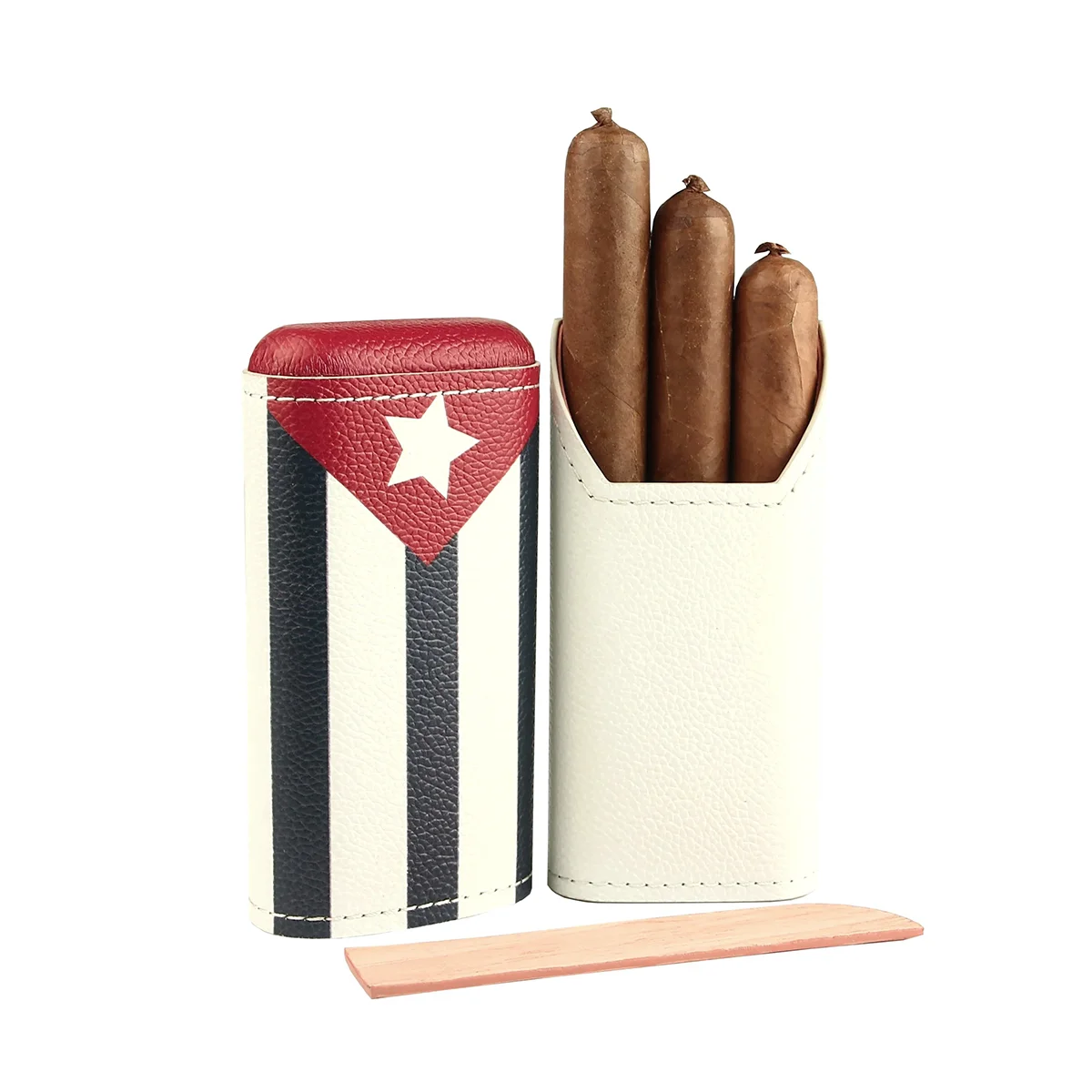 Η πουροθήκη Adorini Cuban Flag είναι ένα αξεσουάρ με ξεχωριστό χαρακτήρα. Κατασκευασμένη από 100% γνήσιο δέρμα υψηλής ποιότητας.