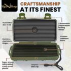 Το Cigar Caddy για 5 πούρα είναι ένα αδιάβροχο Travel Humidor που μπορεί να αντέξει σε κάθε είδους ακραίες θερμοκρασίες και ταξίδια!