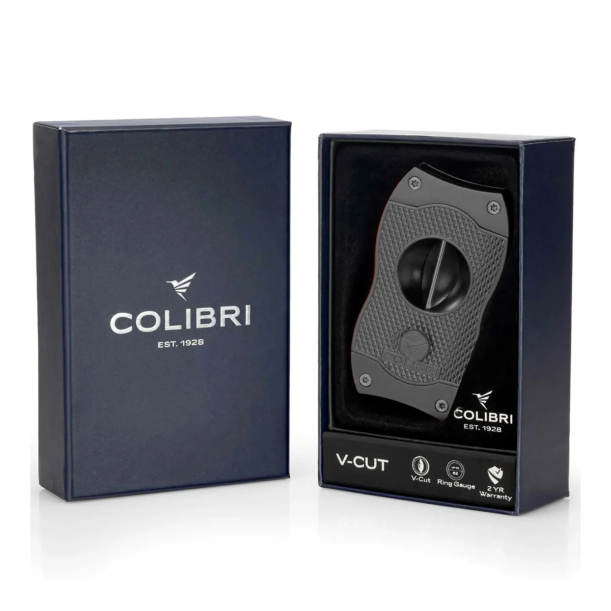 COLIBRI - Πουροκόφτης V-CUT Diamond Black. Με λεπίδες από ανοξείδωτο ατσάλι, κατάλληλο ακόμα και για σχήματα torpedo & piramides και δαχτυλίδια μέχρι 60.