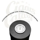 Humidor / Υγραντήρας Πούρων ταξιδιού αλουμινίου, κυλινδρικός σε μαύρο χρώμα. Με εσωτερικό φύλλο κέδρου. Χωράει έως 4 πούρα.