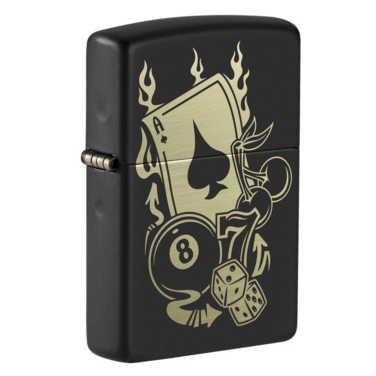 Ο Zippo Gambling Design είναι ένας αυθεντικός αναπτήρας Zippo με ξεχωριστή συλλεκτική αισθητική, εμπνευσμένη από τον κόσμο της τύχης και του παιχνιδιού.