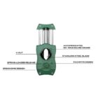 COLIBRI - Πουροκόφτης V-CUT Diamond Green. Με λεπίδες από ανοξείδωτο ατσάλι, κατάλληλο ακόμα και για σχήματα torpedo & piramides και δαχτυλίδια μέχρι 60.