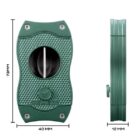 COLIBRI - Πουροκόφτης V-CUT Diamond Green. Με λεπίδες από ανοξείδωτο ατσάλι, κατάλληλο ακόμα και για σχήματα torpedo & piramides και δαχτυλίδια μέχρι 60.
