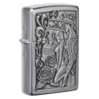 Ο Zippo Skull & Angel Emblem (49442) ξεχωρίζει με το εντυπωσιακό του σχέδιο, συνδυάζοντας gothic στοιχεία με μοντέρνα αισθητική.