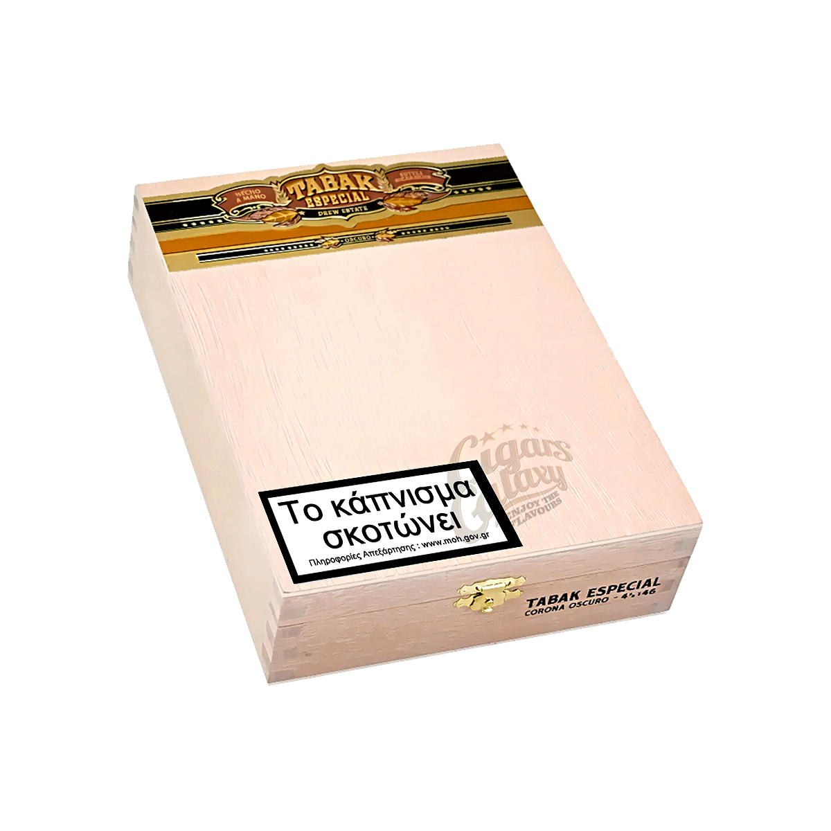 Το Tabak Especial διαθέτει ένα μεταξένιο wrapper Connecticut Oscuro και το μοναδικό μείγμα της Drew Estate από παλαιωμένο binder και long filler Νικαράγουας