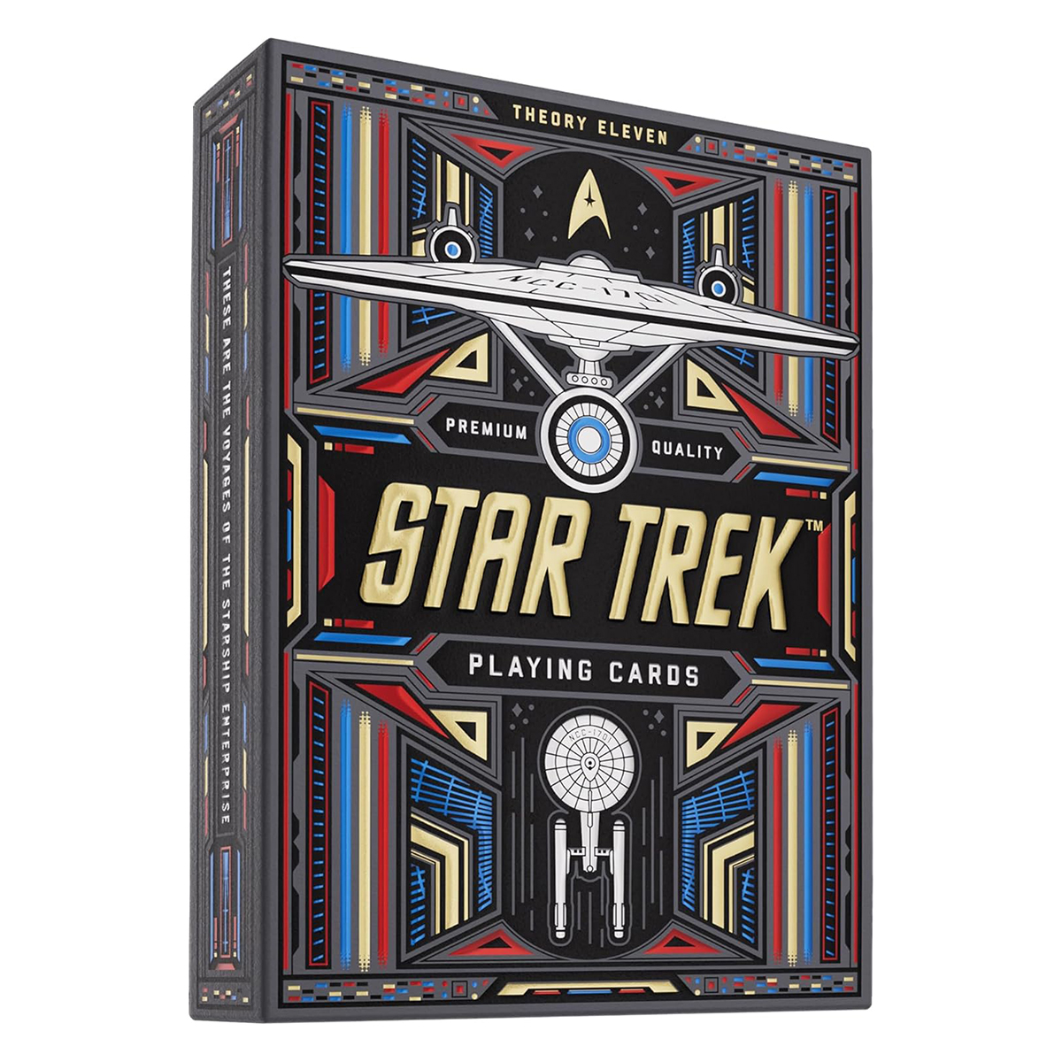 Star Trek Dark Edition Τράπουλα by Theory11 Η συλλεκτική τράπουλα Star Trek της Theory11 αποτυπώνει το πνεύμα εξερεύνησης, αισιοδοξίας και διαχρονικής περιπέτειας του Star Trek.